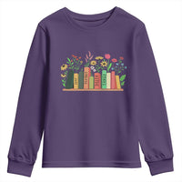 Subtle FDT 8647 Youth Sweatshirt Foxtrots Deltas Tangos Book Lovers Flower