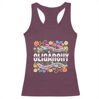 Not My President Subtle Floral Racerback Tank Top Not My Voice Values Beliefs