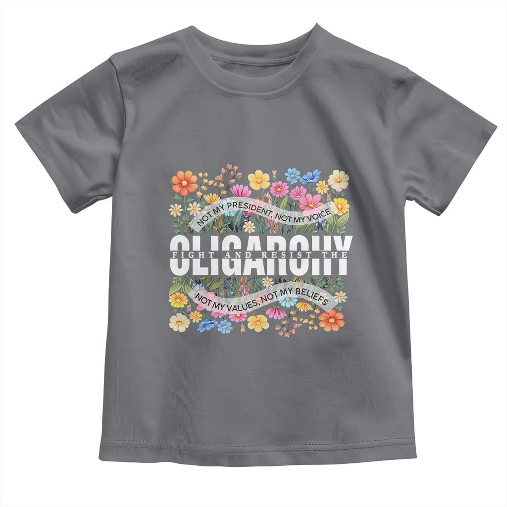 Not My President Subtle Floral Toddler T Shirt Not My Voice Values Beliefs