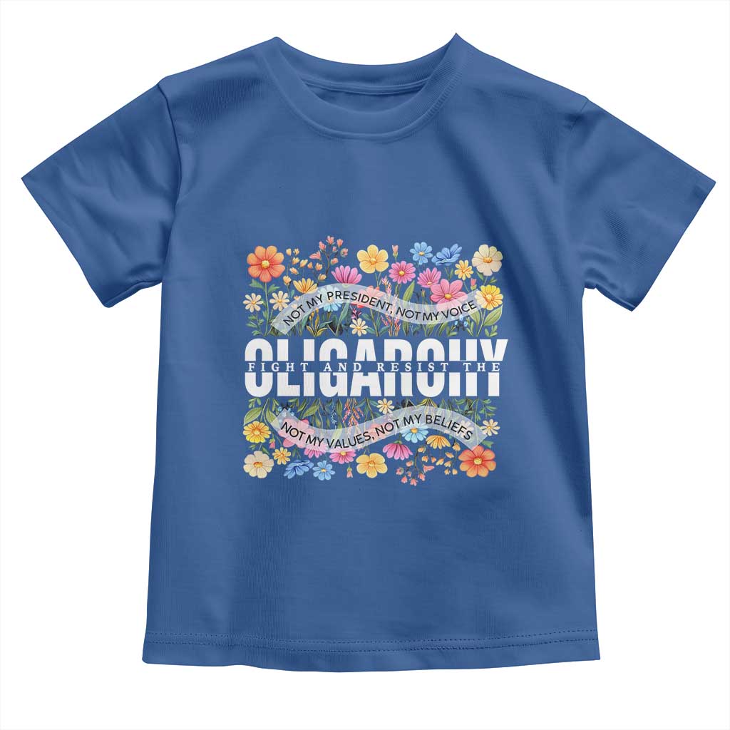 Not My President Subtle Floral Toddler T Shirt Not My Voice Values Beliefs