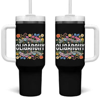 Not My President Subtle Floral Tumbler With Handle Not My Voice Values Beliefs