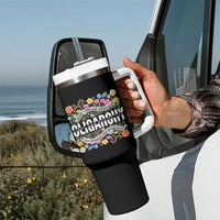 Not My President Subtle Floral Tumbler With Handle Not My Voice Values Beliefs