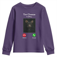 Tim Cheese Is Calling Youth Sweatshirt Funny Decline Or Accept Meme