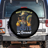 Melanin Cowgirls Linedance Spare Tire Cover Where Them Fans At Boots On Da Ground