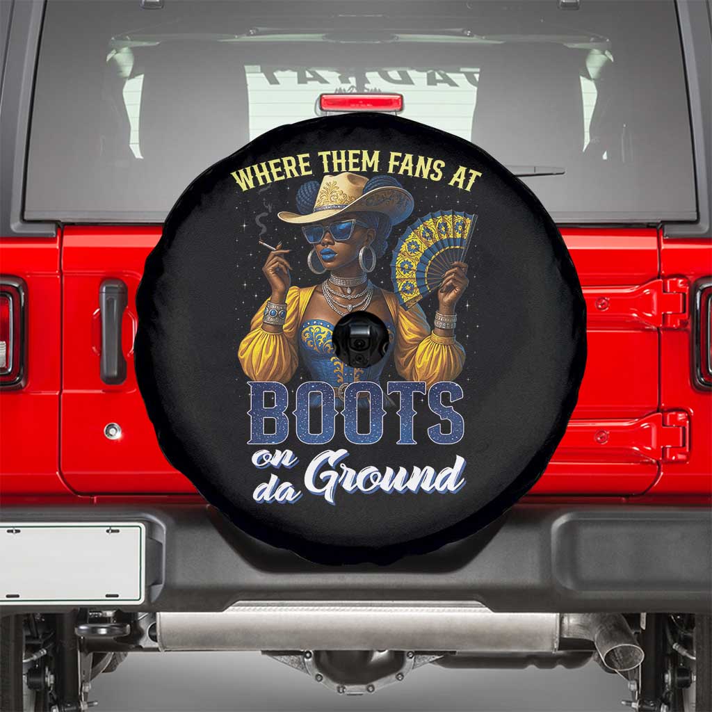 Melanin Cowgirls Linedance Spare Tire Cover Where Them Fans At Boots On Da Ground