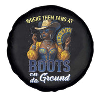 Melanin Cowgirls Linedance Spare Tire Cover Where Them Fans At Boots On Da Ground