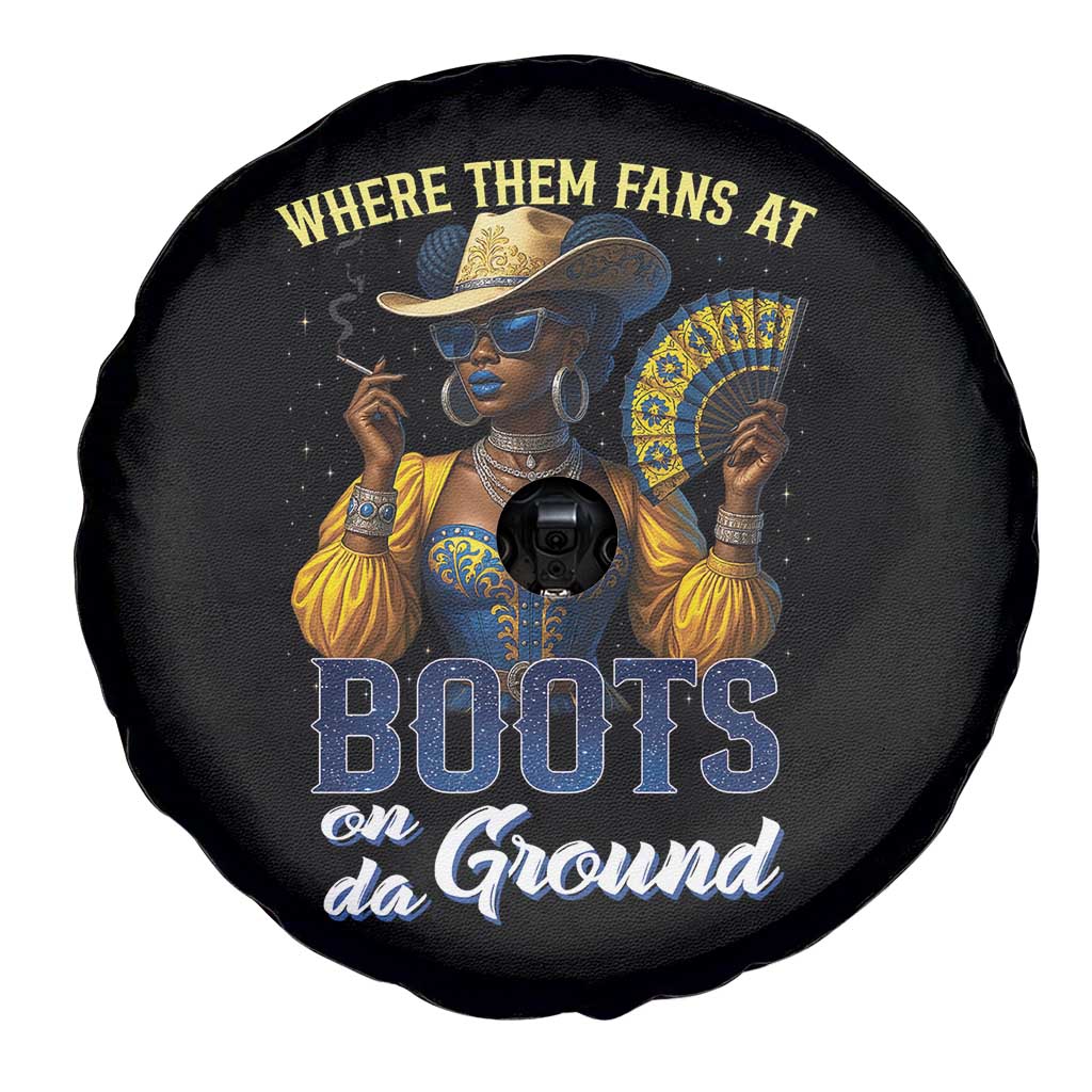 Melanin Cowgirls Linedance Spare Tire Cover Where Them Fans At Boots On Da Ground