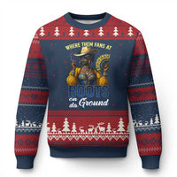 Melanin Cowgirls Linedance Ugly Christmas Sweater Where Them Fans At Boots On Da Ground - Wonder Print Shop