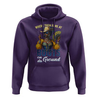 Melanin Cowgirl Linedance Hoodie Where Them Fans At Boots On Da Ground