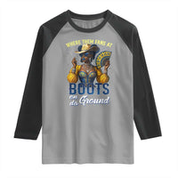 Melanin Cowgirls Linedance Raglan Shirt Where Them Fans At Boots On Da Ground