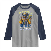 Melanin Cowgirls Linedance Raglan Shirt Where Them Fans At Boots On Da Ground