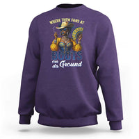 Melanin Cowgirl Linedance Sweatshirt Where Them Fans At Boots On Da Ground