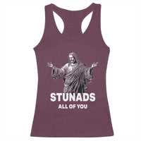 Funny Jesus Racerback Tank Top Stunads All Of You