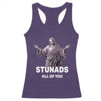 Funny Jesus Racerback Tank Top Stunads All Of You