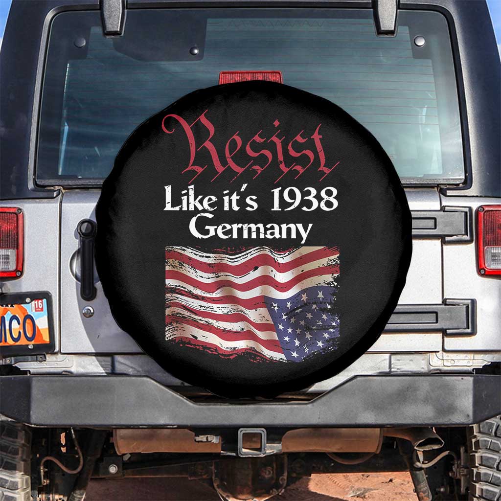 American Flag Resist Spare Tire Cover Like It's 1938 Germany