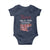 American Flag Resist Baby Onesie Like It's 1938 Germany