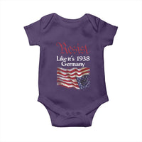 American Flag Resist Baby Onesie Like It's 1938 Germany