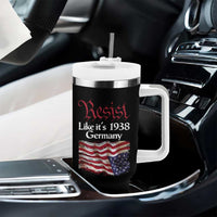 American Flag Resist Tumbler With Handle Like It's 1938 Germany