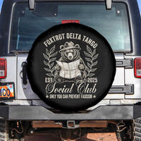 Foxtrot Delta Tango FDT Social Club Spare Tire Cover Only You Can Prevent Fascism Retro Bear