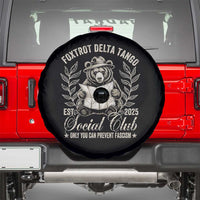 Foxtrot Delta Tango FDT Social Club Spare Tire Cover Only You Can Prevent Fascism Retro Bear