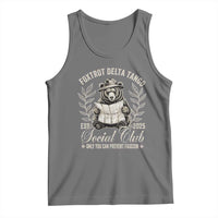 Foxtrot Delta Tango FDT Social Club Tank Top Only You Can Prevent Fascism Retro Bear