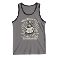Foxtrot Delta Tango FDT Social Club Tank Top Only You Can Prevent Fascism Retro Bear