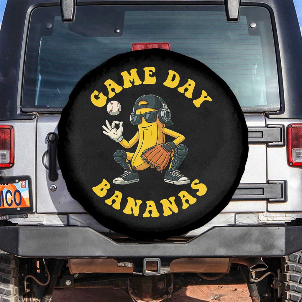 Cute Bananas Graphic Spare Tire Cover Game Day Cool Catcher Baseball Lover