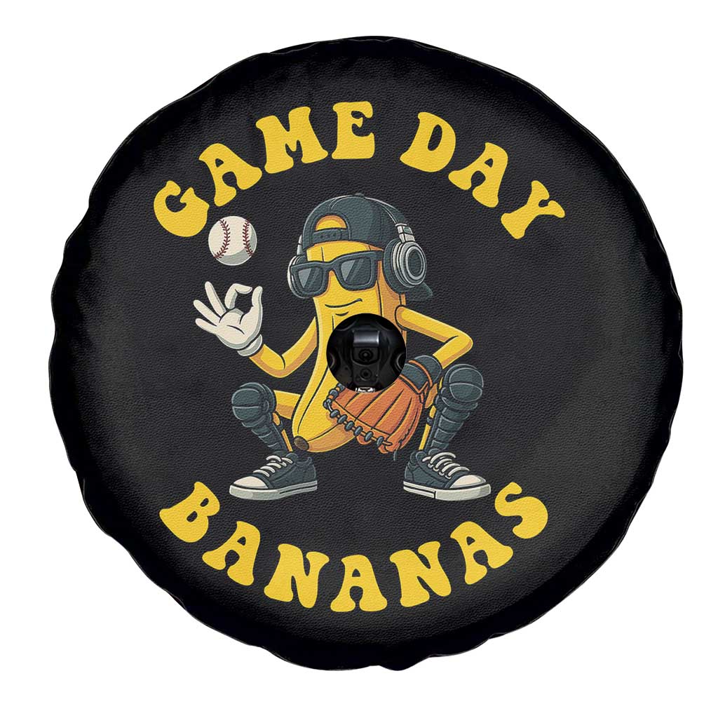 Cute Bananas Graphic Spare Tire Cover Game Day Cool Catcher Baseball Lover