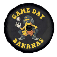 Cute Bananas Graphic Spare Tire Cover Game Day Cool Catcher Baseball Lover