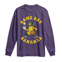 Cute Bananas Graphic Long Sleeve Shirt Game Day Cool Catcher Baseball Lover