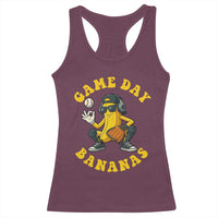 Cute Bananas Graphic Racerback Tank Top Game Day Cool Catcher Baseball Lover