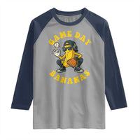 Cute Bananas Graphic Raglan Shirt Game Day Cool Catcher Baseball Lover