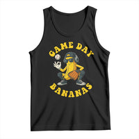 Cute Bananas Graphic Tank Top Game Day Cool Catcher Baseball Lover