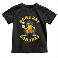 Cute Bananas Graphic Toddler T Shirt Game Day Cool Catcher Baseball Lover