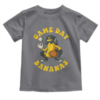 Cute Bananas Graphic Toddler T Shirt Game Day Cool Catcher Baseball Lover