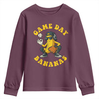 Cute Bananas Graphic Youth Sweatshirt Game Day Cool Catcher Baseball Lover