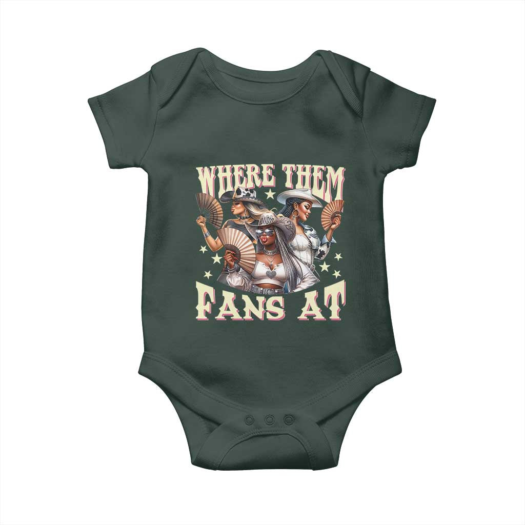 Melanin Cowgirls Baby Onesie Where Them Fans At Country Life Women Girls