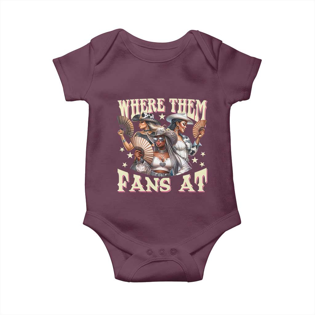 Melanin Cowgirls Baby Onesie Where Them Fans At Country Life Women Girls