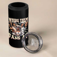Melanin Cowgirls 4 in 1 Can Cooler Tumbler Where Them Fans At Country Life Women Girls