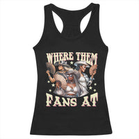 Melanin Cowgirls Racerback Tank Top Where Them Fans At Country Life Women Girls