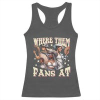 Melanin Cowgirls Racerback Tank Top Where Them Fans At Country Life Women Girls