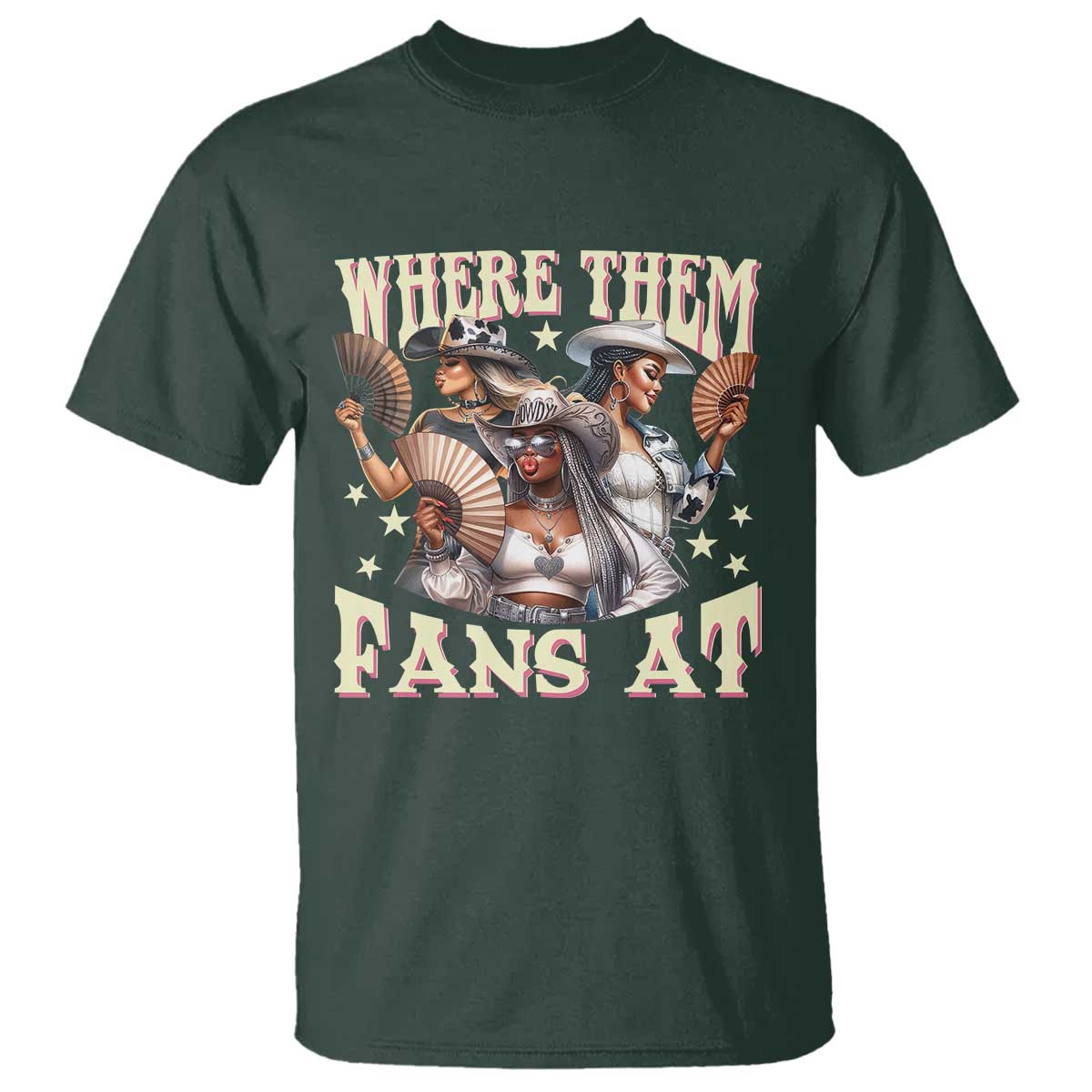 Melanin Cowgirls T Shirt Where Them Fans At Country Life Women Girls