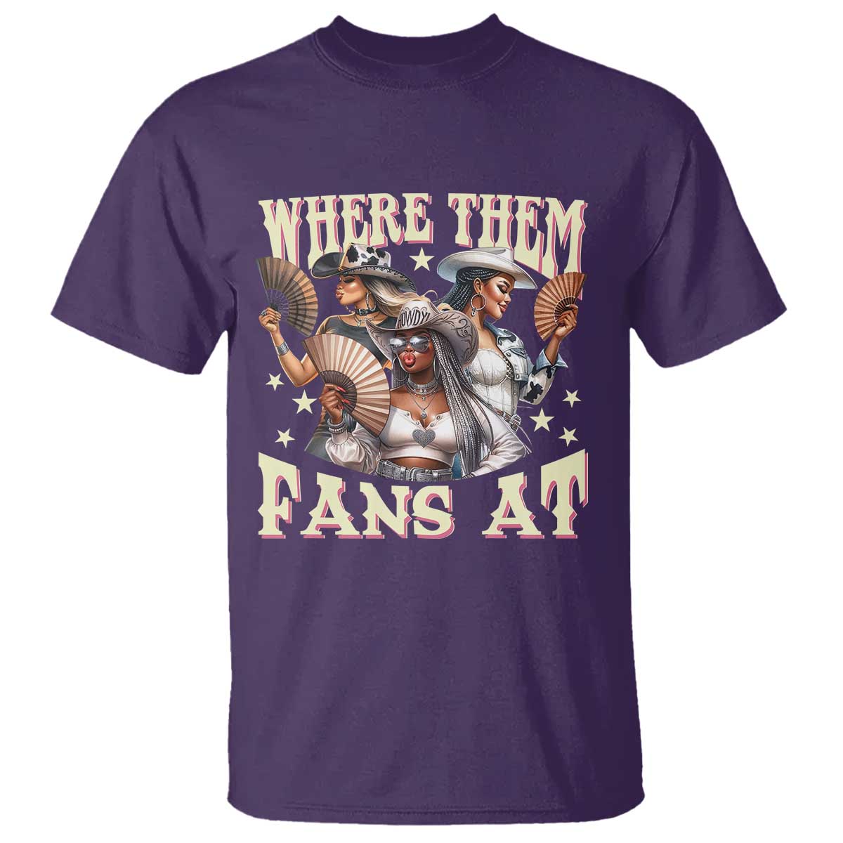 Melanin Cowgirls T Shirt Where Them Fans At Country Life Women Girls