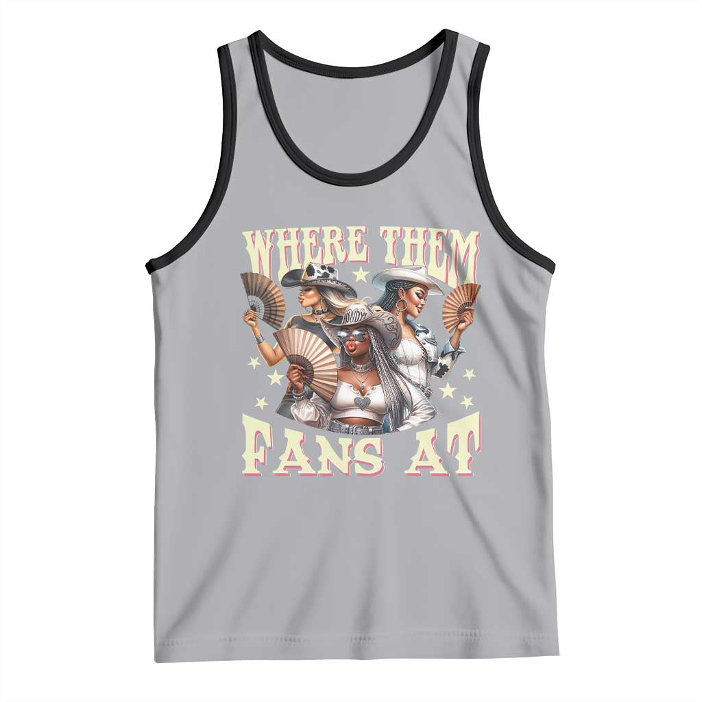 Melanin Cowgirls Tank Top Where Them Fans At Country Life Women Girls