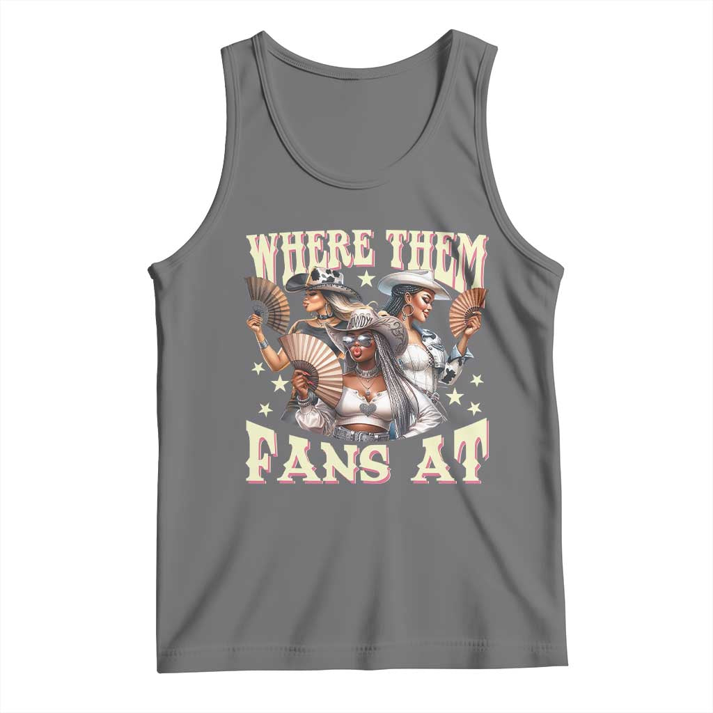 Melanin Cowgirls Tank Top Where Them Fans At Country Life Women Girls
