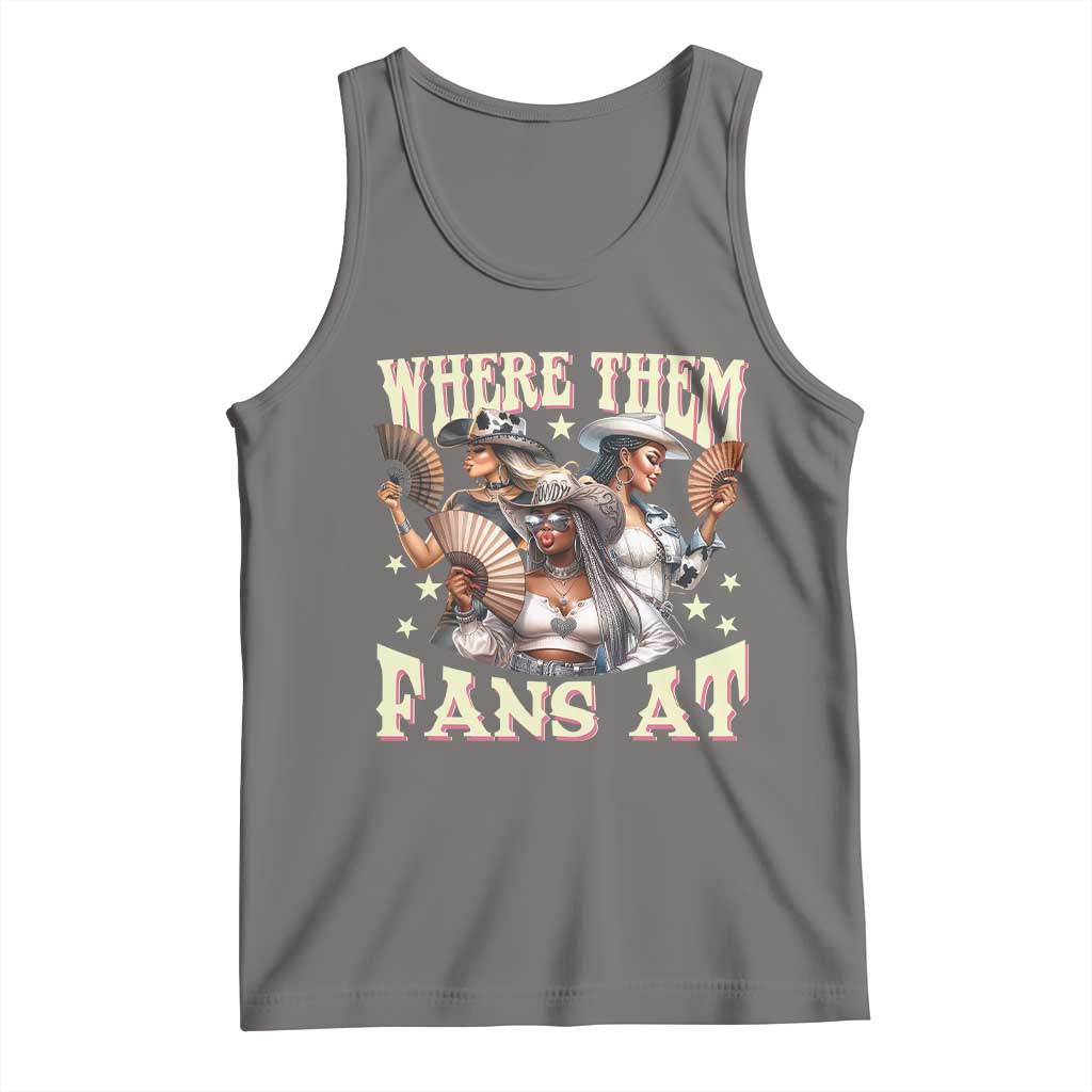 Melanin Cowgirls Tank Top Where Them Fans At Country Life Women Girls