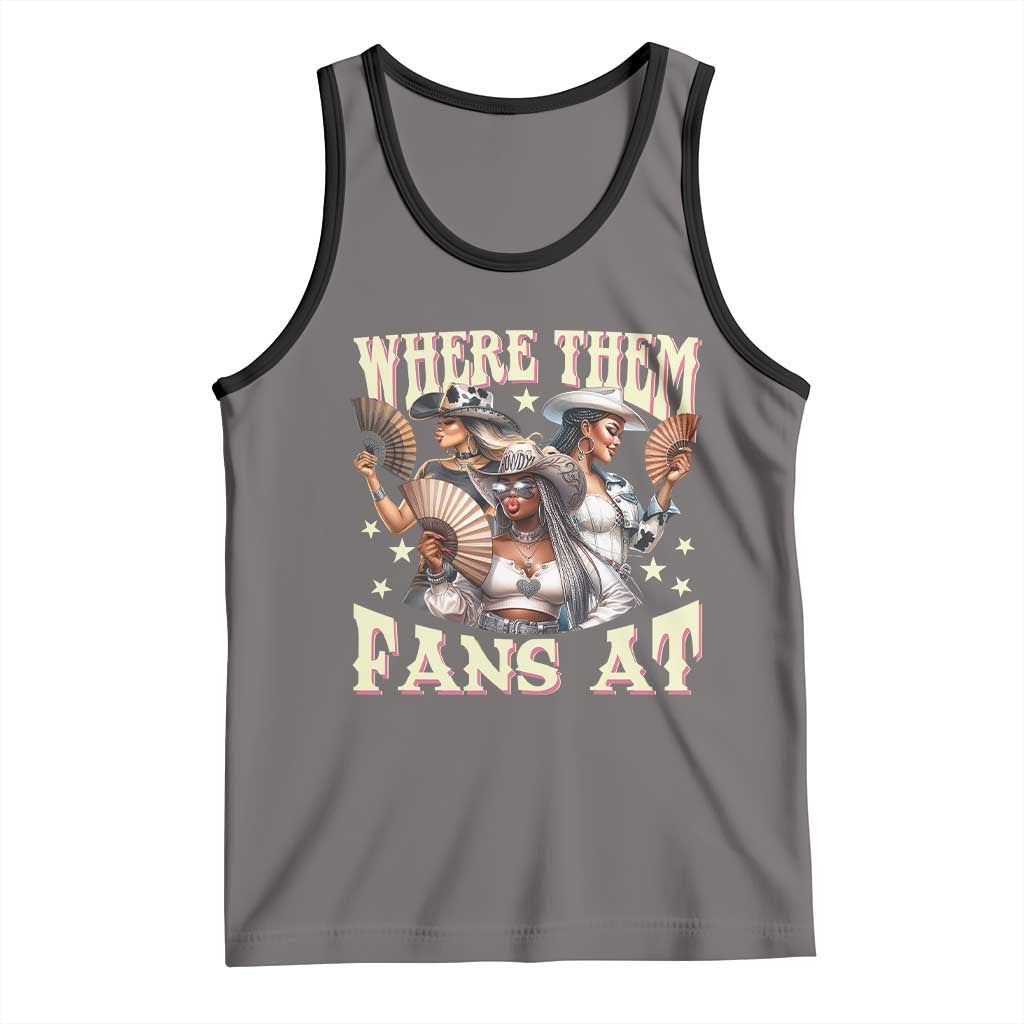 Melanin Cowgirls Tank Top Where Them Fans At Country Life Women Girls