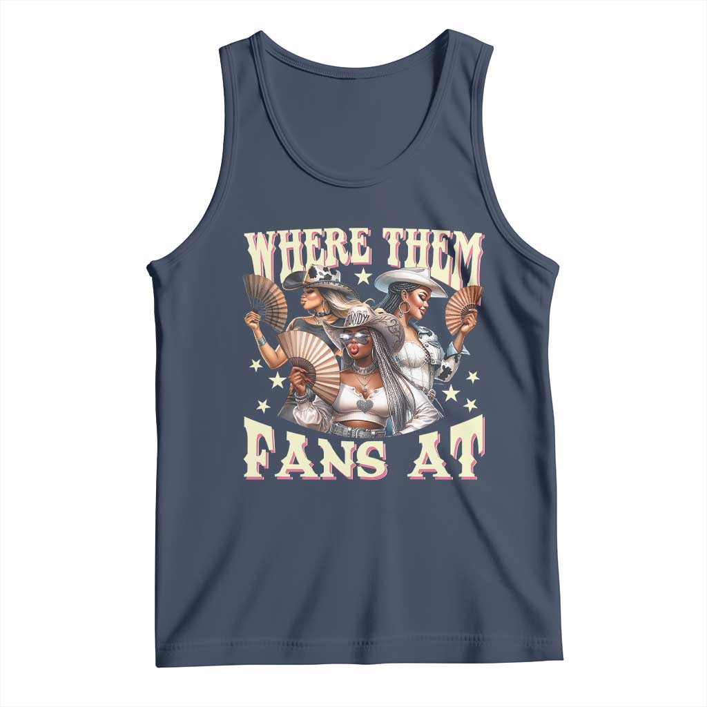 Melanin Cowgirls Tank Top Where Them Fans At Country Life Women Girls