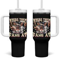 Melanin Cowgirls Tumbler With Handle Where Them Fans At Country Life Women Girls