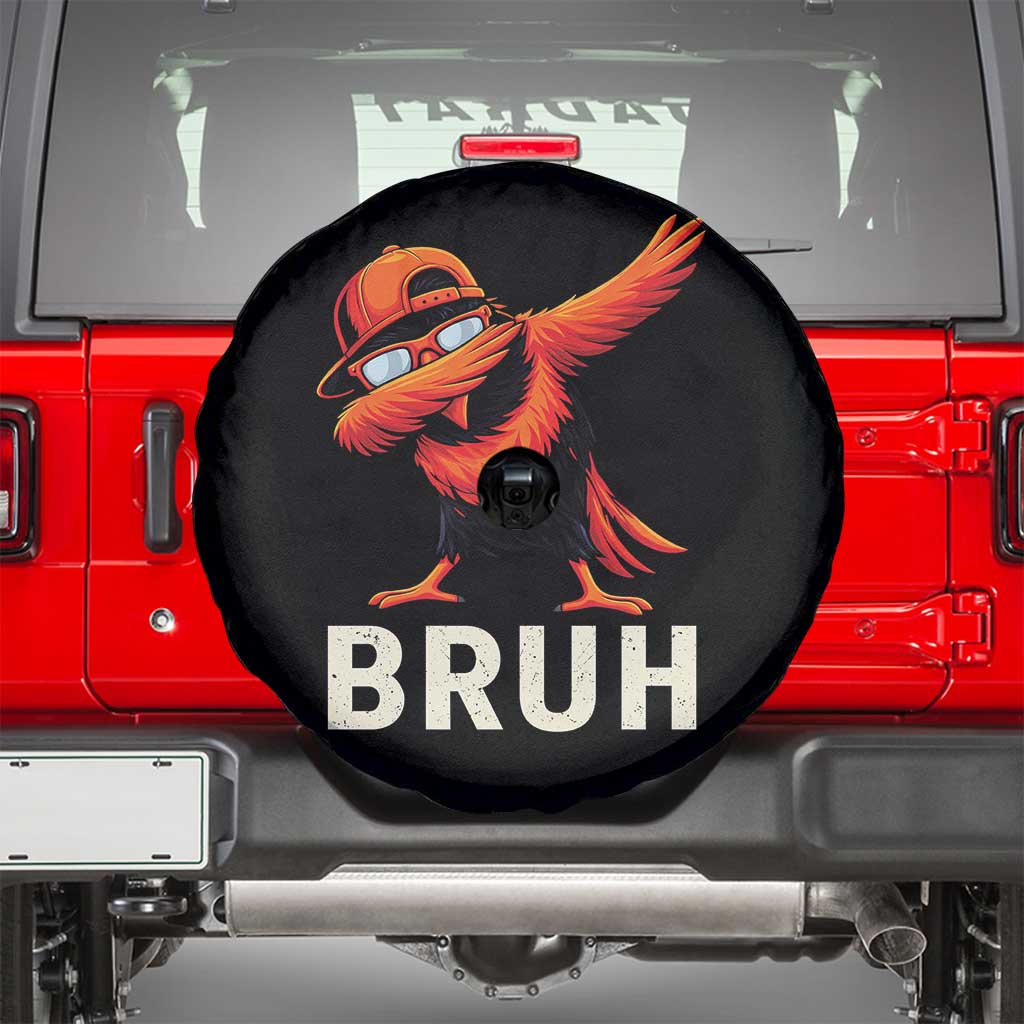 Funny Dabbing Oriole Bird Bruh Spare Tire Cover Cool Game Day Sports Fan